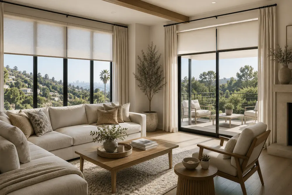 custom window treatment in LA