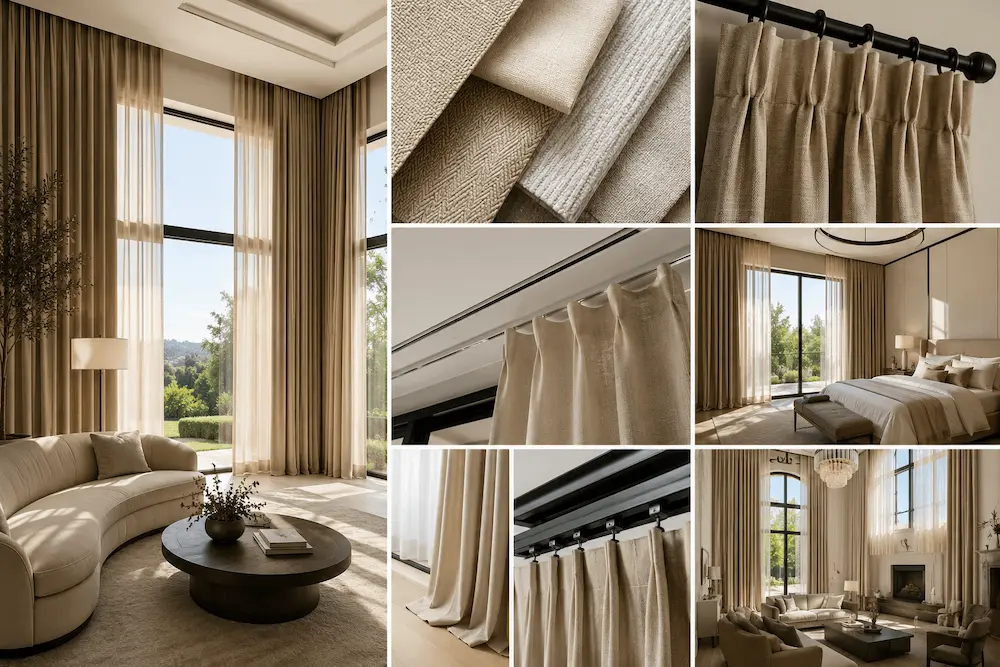 Custom drapery for Beverly Hills interiors.