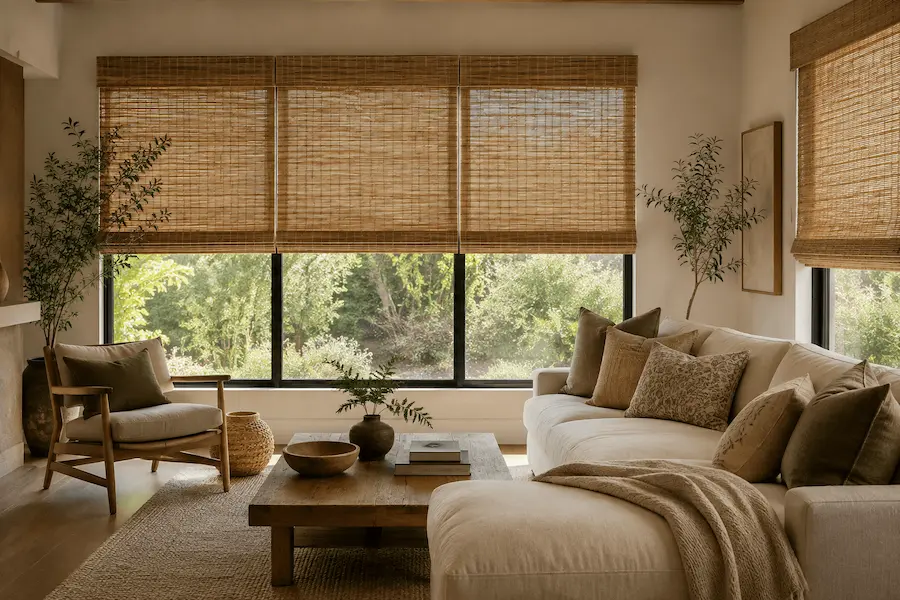 bamboo woven shades
