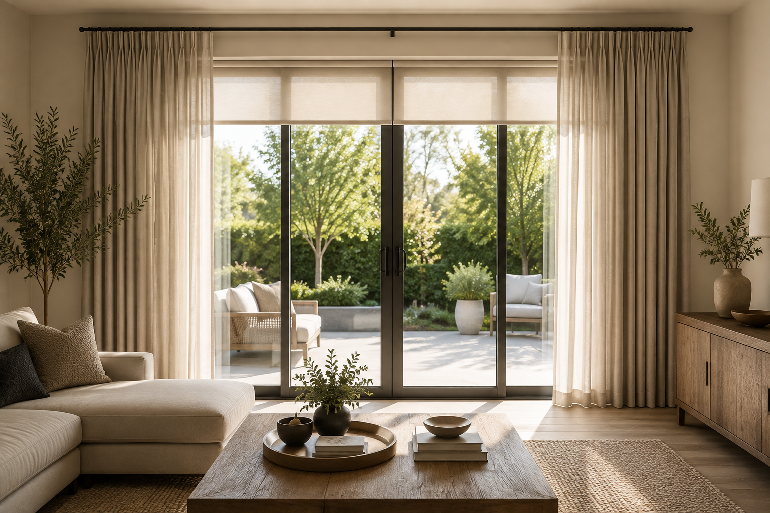 Best Window Treatments for Sliding Glass Doors in Los Angeles