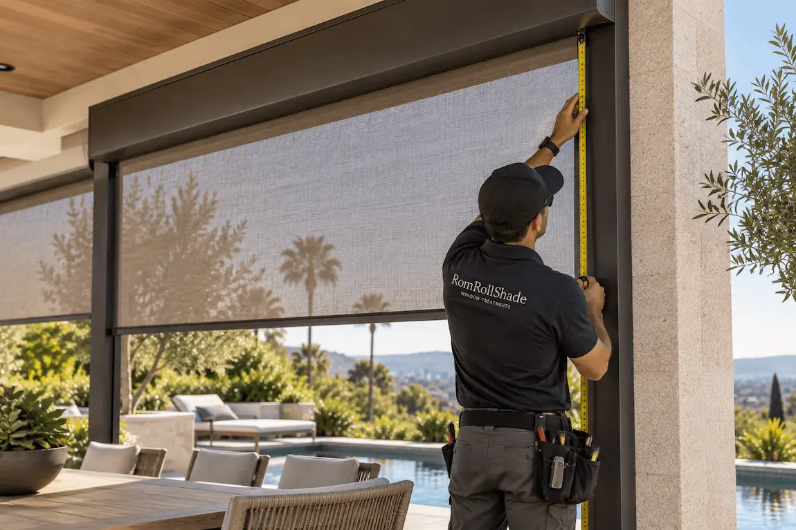 outdoor shade install